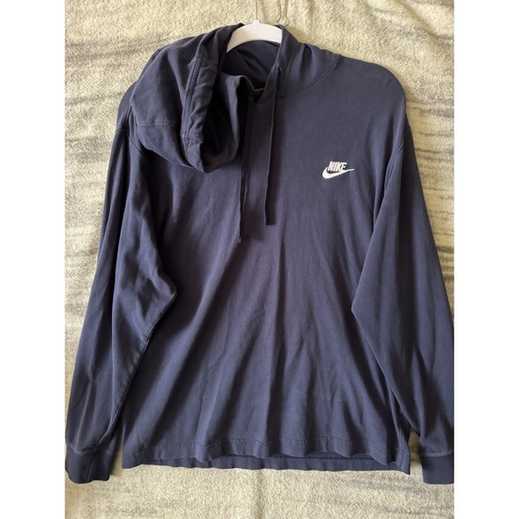 Nike Other - Nike Sportswear Club Fleece Navy Blue Hoodie Mens Sz L Sweatshirt 804346-451